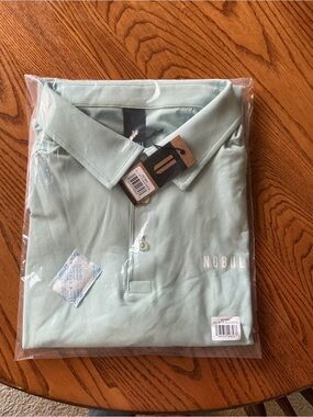 NOBULL Men's Light Mint Polo